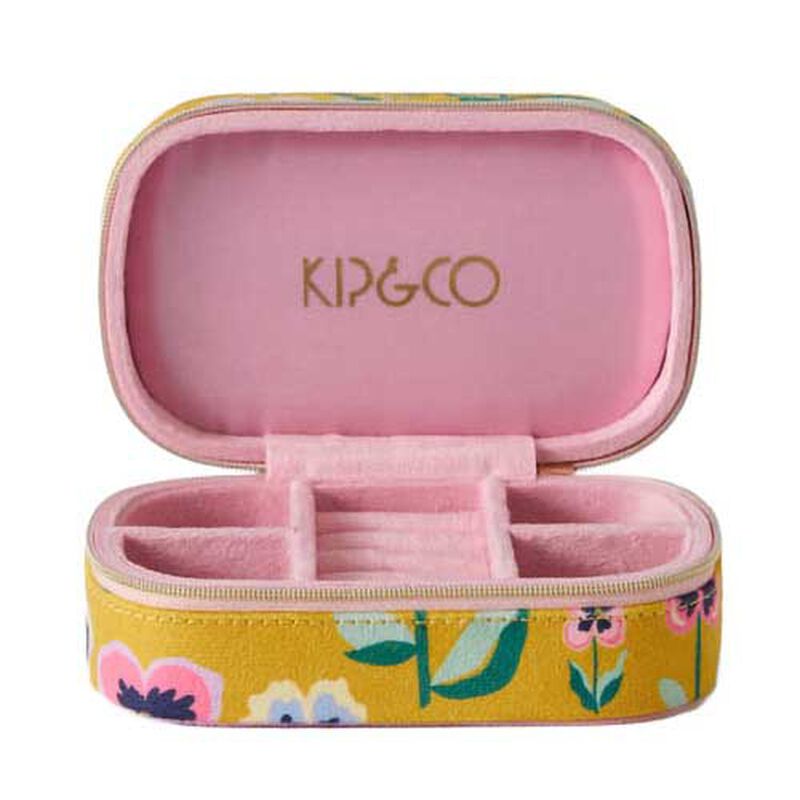 Kip&Co Pretty Pansy Travel Velvet Jewellery Box One Size image number 0